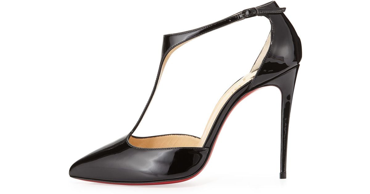 christian louboutin j string patent red sole pump black christian louboutin j string patent red sole pump black