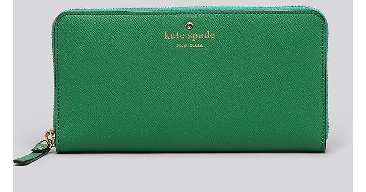 Kate Spade Wallet - Cedar Street Lacey Continental in Green | Lyst
