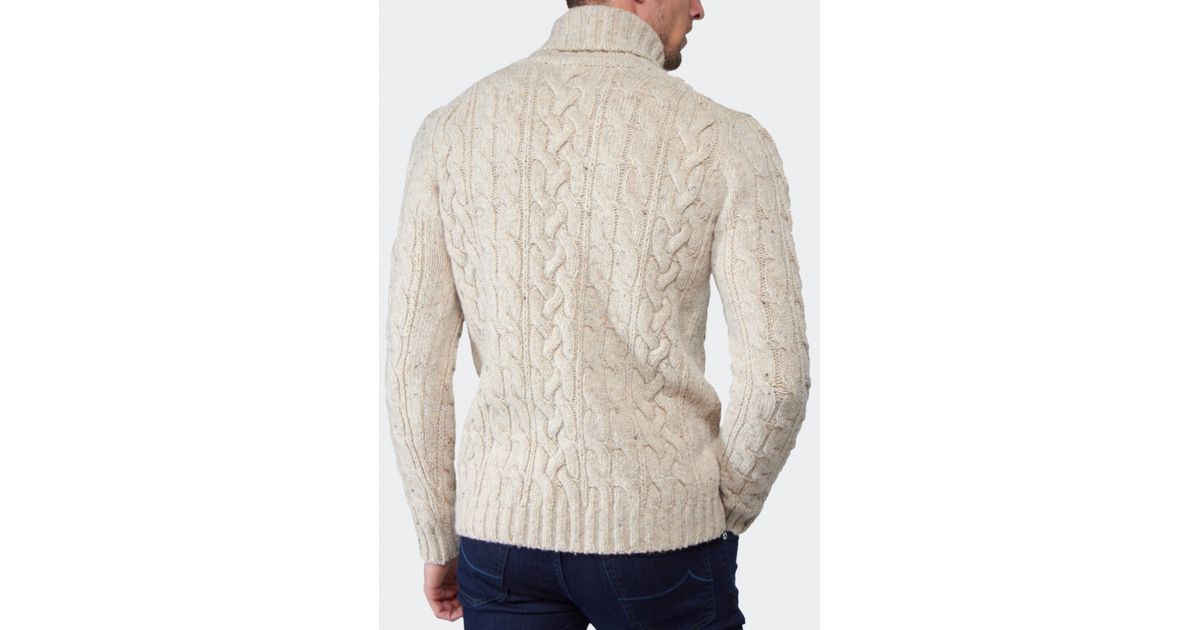 GANT Lambswool Turtleneck Sweater in Beige (Natural) for Men - Lyst