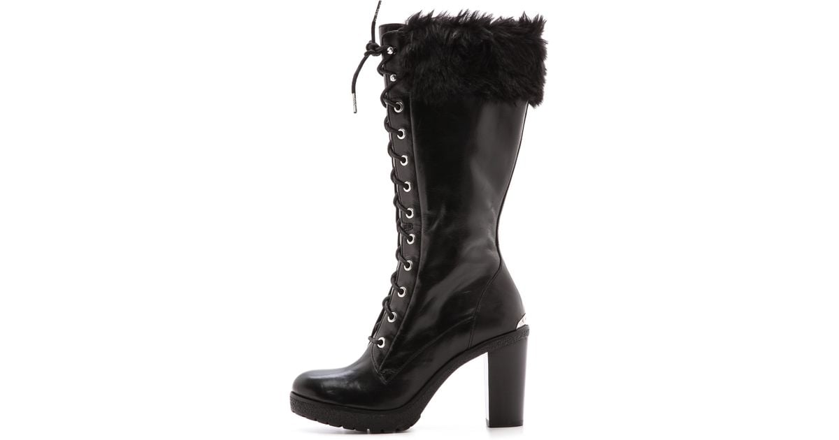 michael kors lace up boots