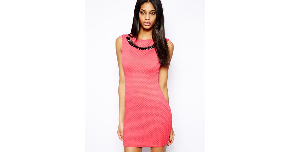 lipsy clara and polka dot midi dress