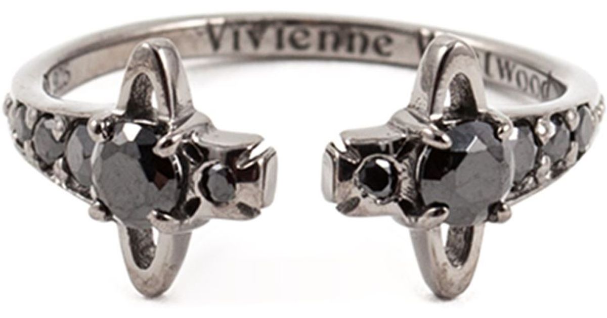 Vivienne Westwood 'Reina' Rings in Black | Lyst