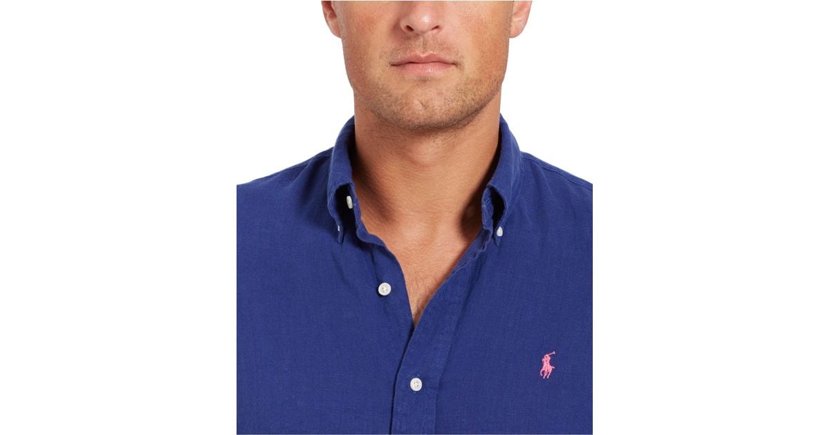 Polo Ralph Lauren Men/'s Big and Tall McQueen Denim Long Sleeve Button Down NWT