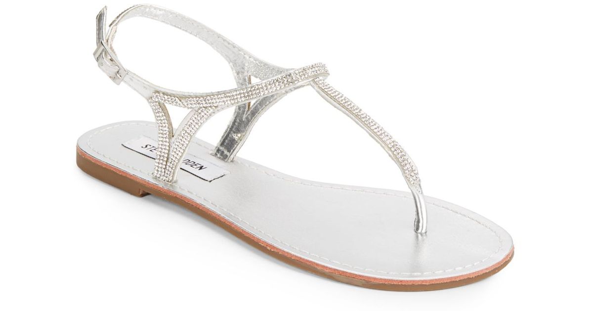 silver rhinestone sandals