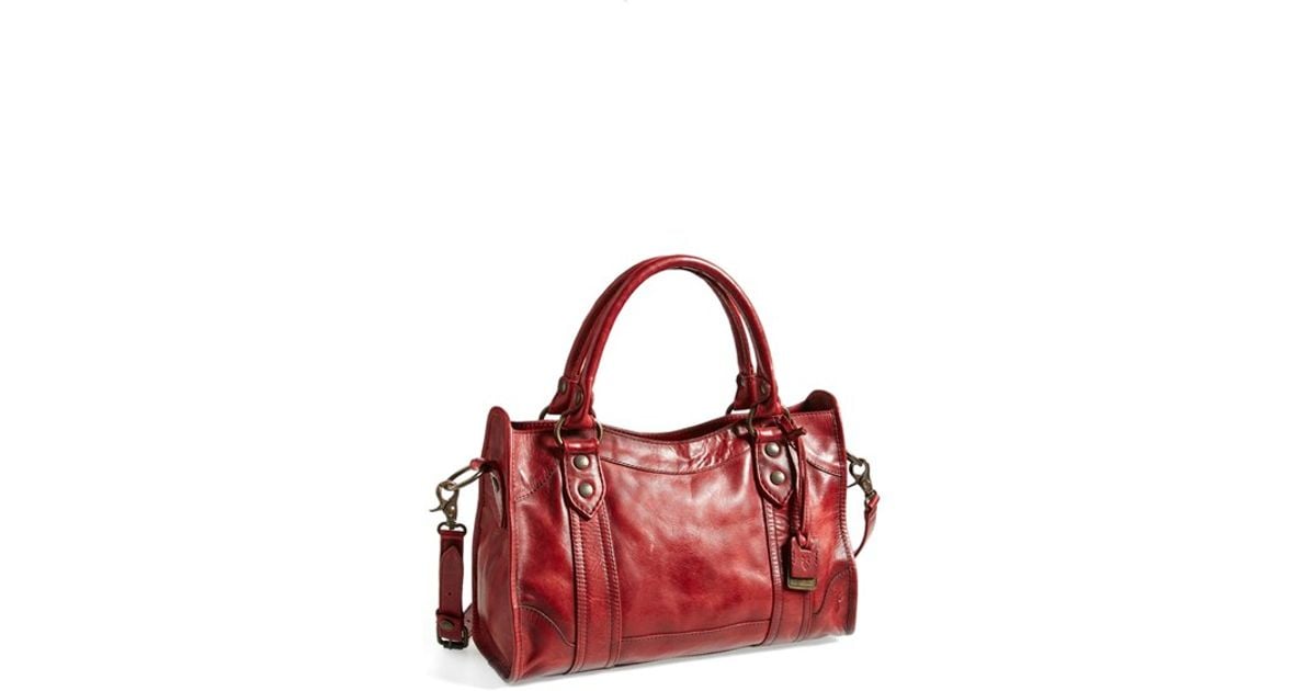 melissa washed leather satchel