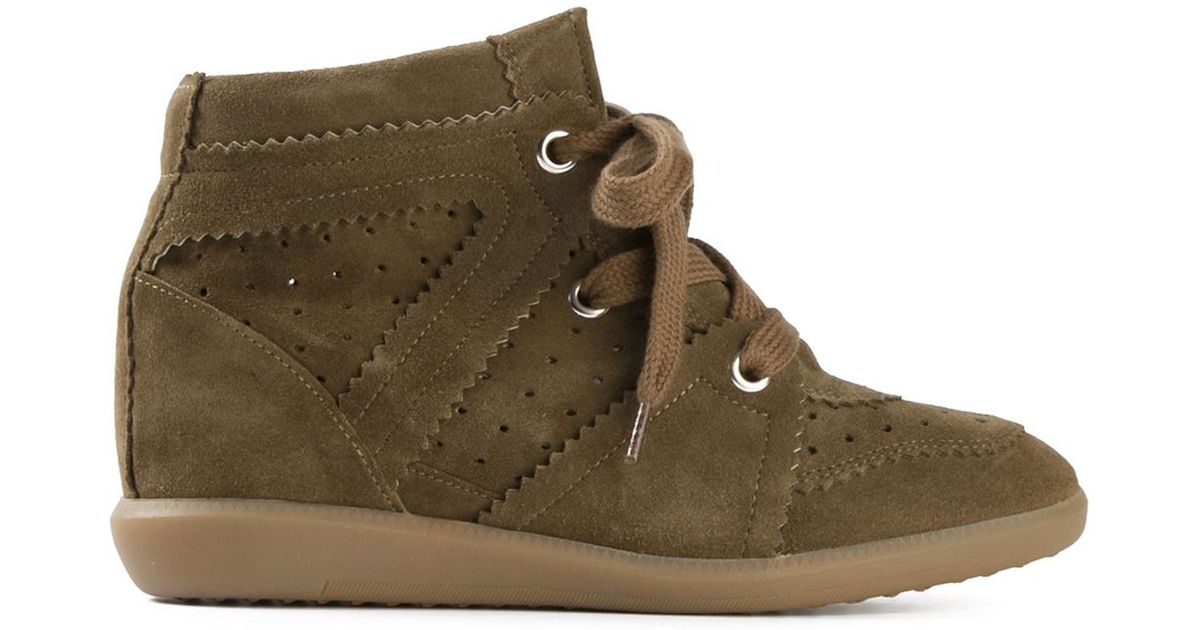 Isabel Marant Étoile 'Bobby' Sneakers in Green - Lyst