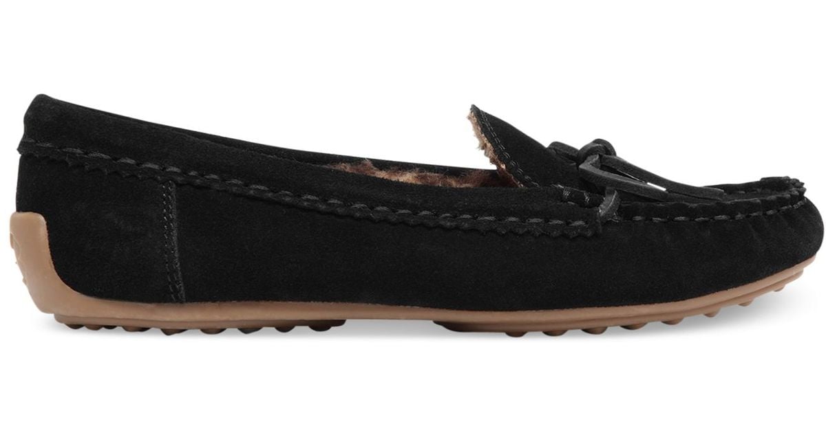 lucky brand fur lined moccasins