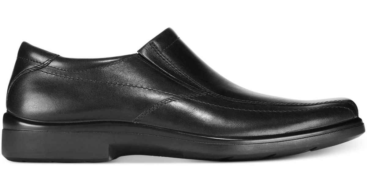 hush puppies black slip on shoes