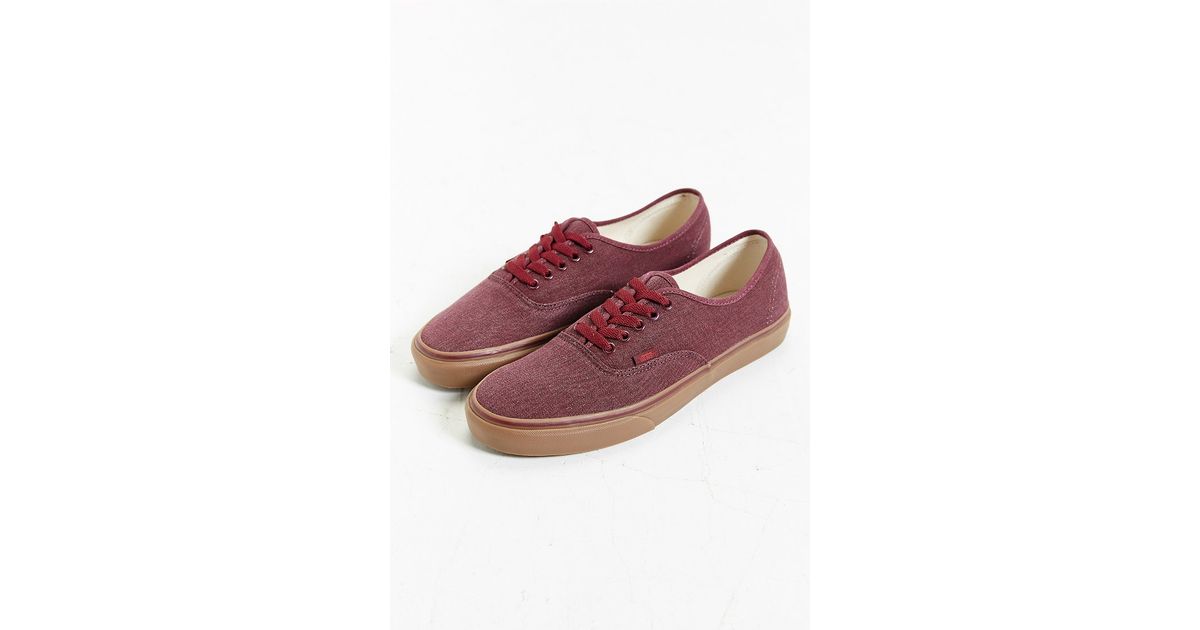 purple vans gum sole