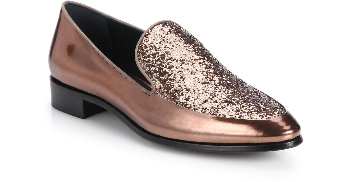 prada glitter flats