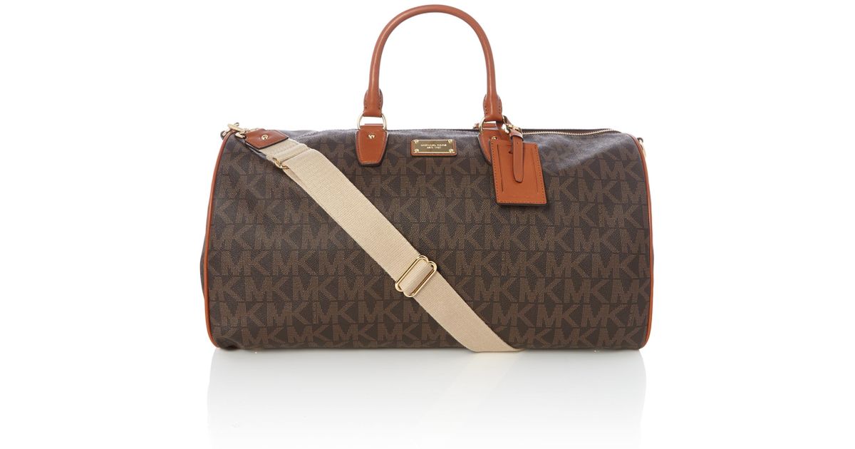Michael Kors Jetset Item Brown Large Weekend Bag Michael Kors Jetset Item Brown Large Weekend Bag