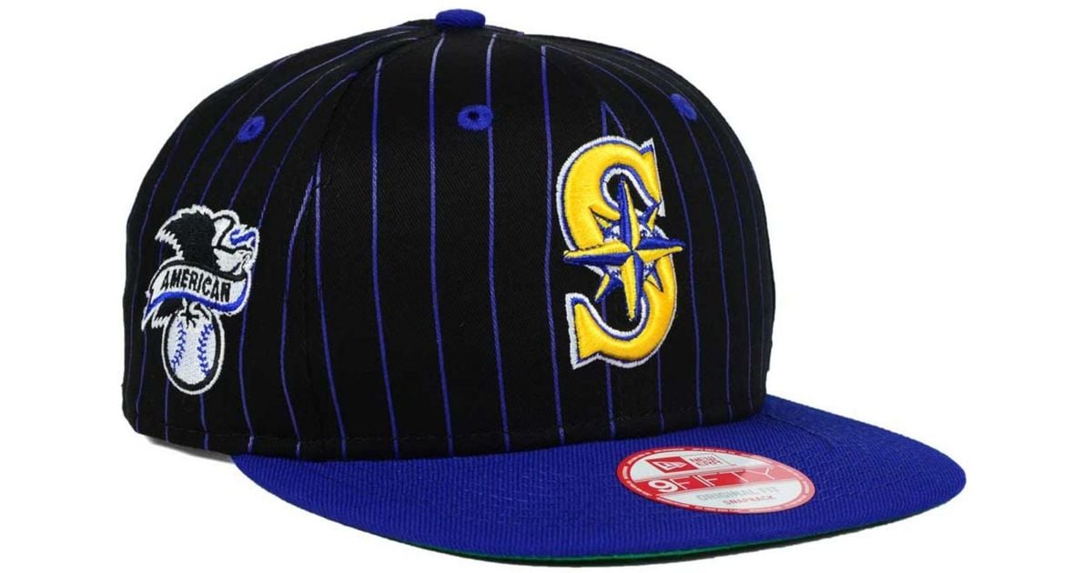 KTZ Seattle Mariners Vintage Pinstripe 9fifty Snapback Cap in Blue for Men  | Lyst