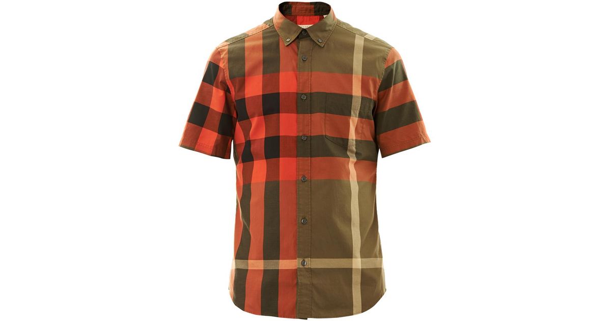 burberry orange shirt