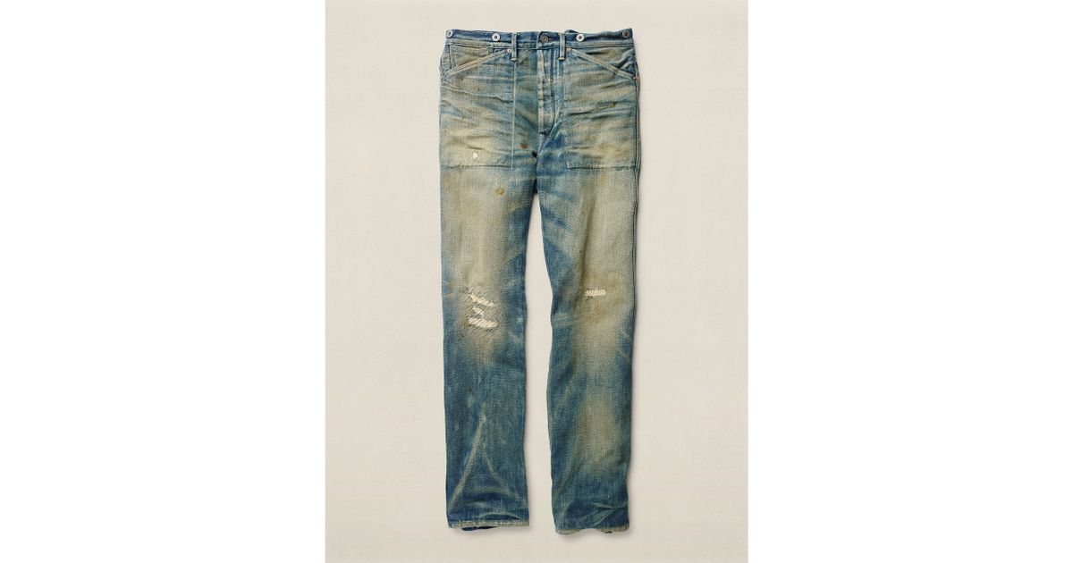 rrl buckle back jeans