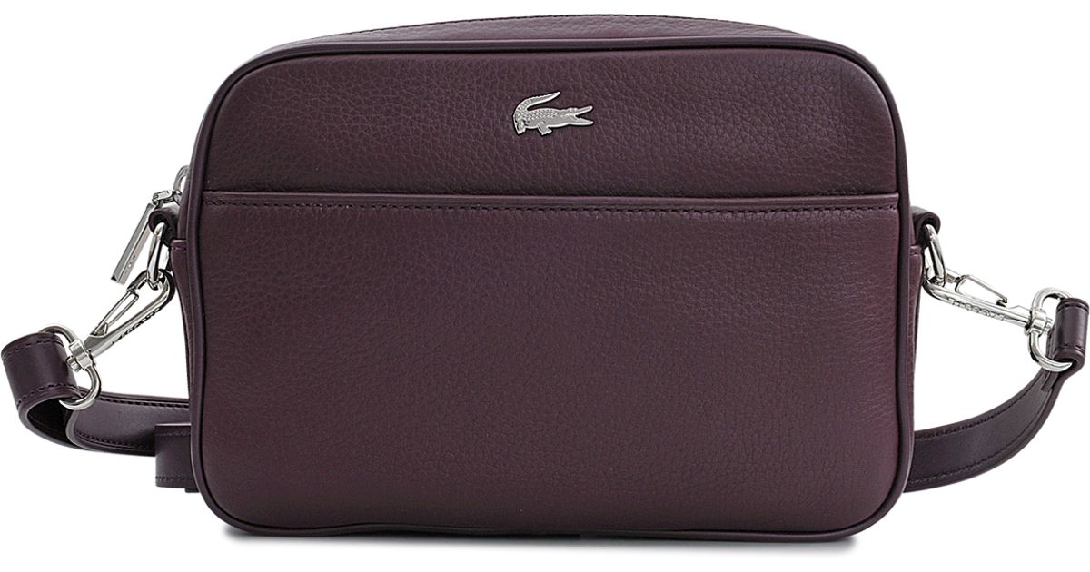 Lyst Lacoste Renée Cross Body Bag In Purple
