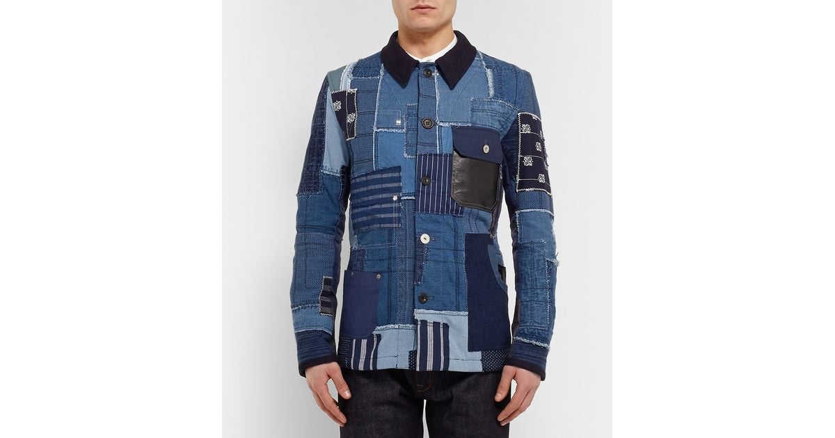 junya watanabe patchwork blazer