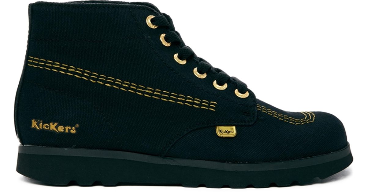 black kicker boots