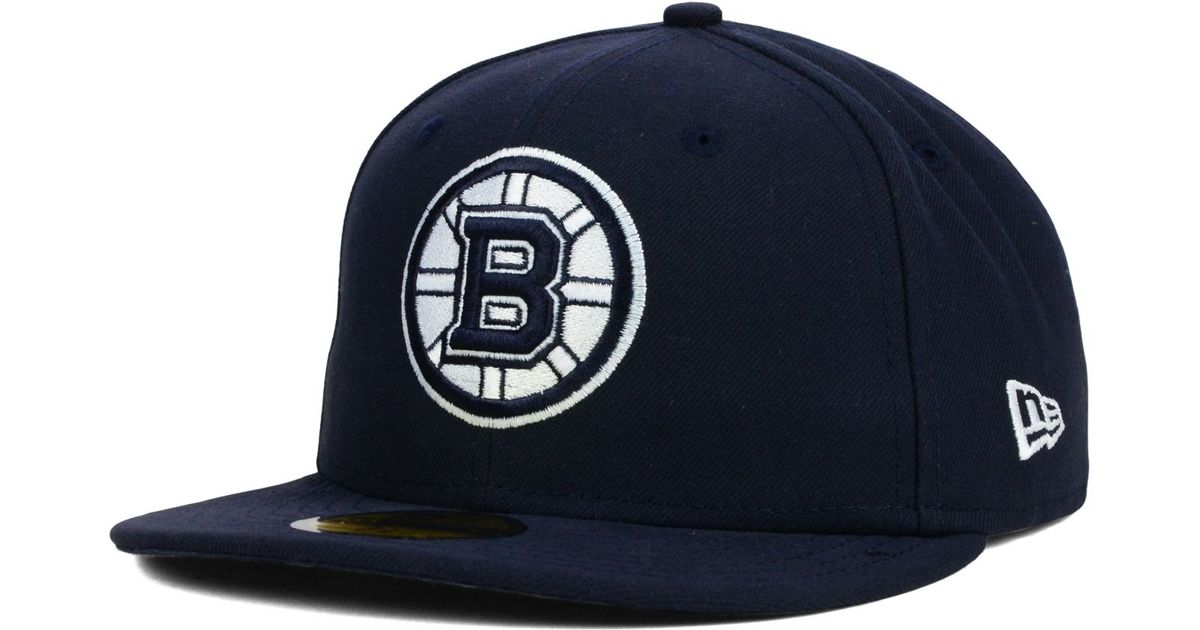 KTZ Boston Bruins C-Dub 59Fifty Cap in Navy (Blue) for Men ...