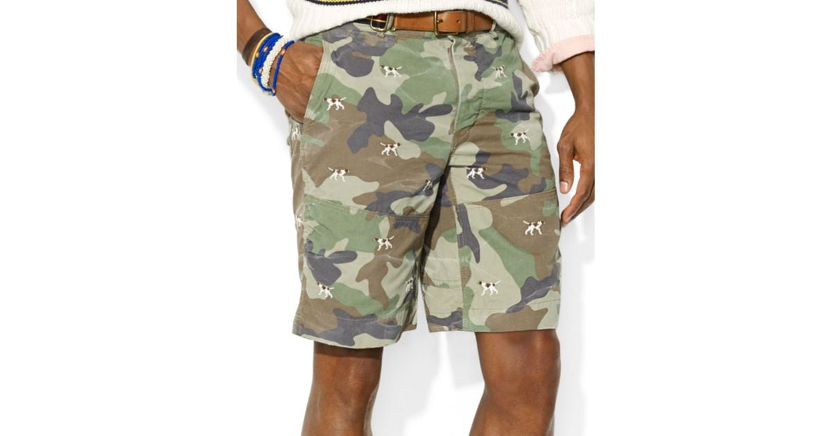 Ralph Lauren Polo Classicfit Embroidered Camo Hunting Shorts for Men | Lyst
