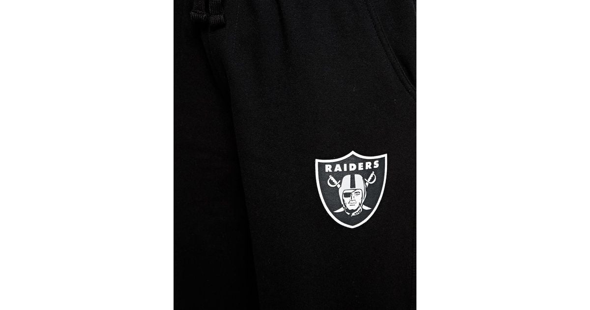Majestic Oakland Raiders Straight Fit Sweatpants in Black for Men | Lyst