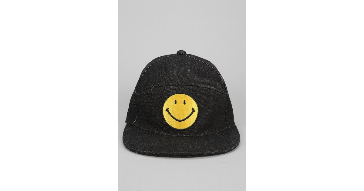 Urban Outfitters Smiley Face Snapback Hat in Yellow for Men | Lyst