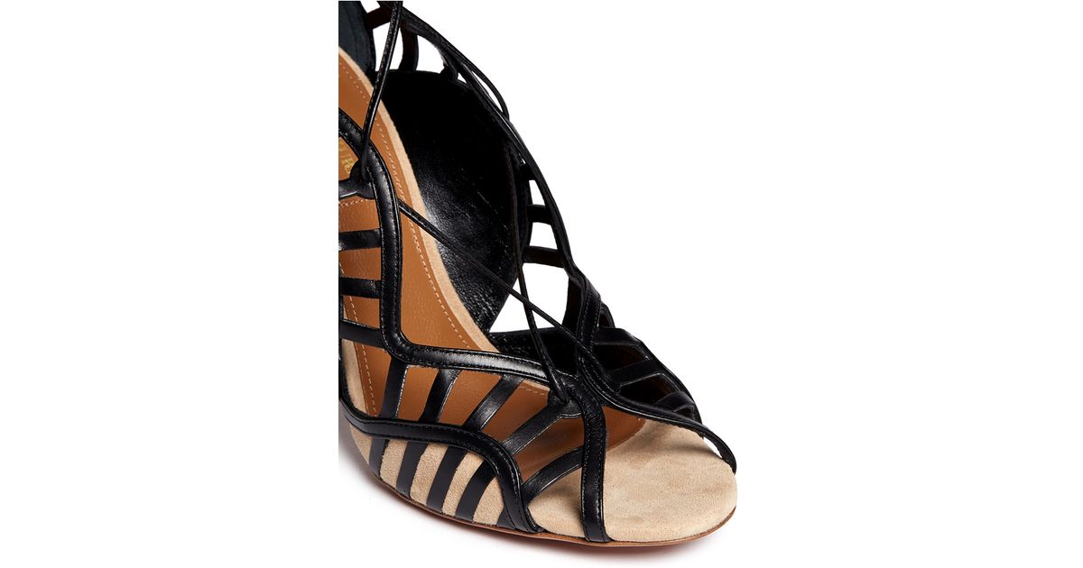 aquazzura suede pumps