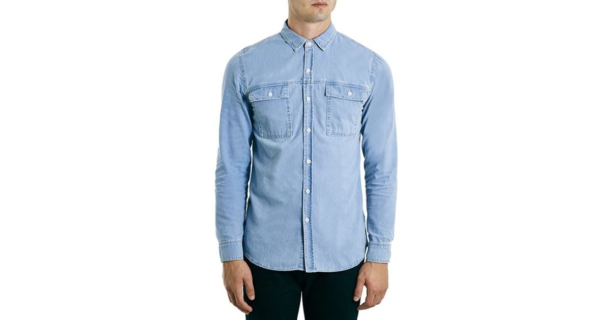 topman denim shirt