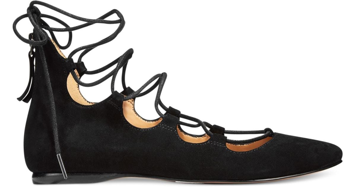 nine west lace up flats