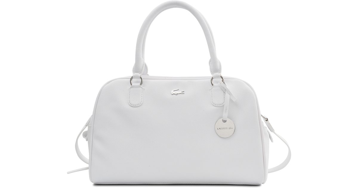 lacoste bag white
