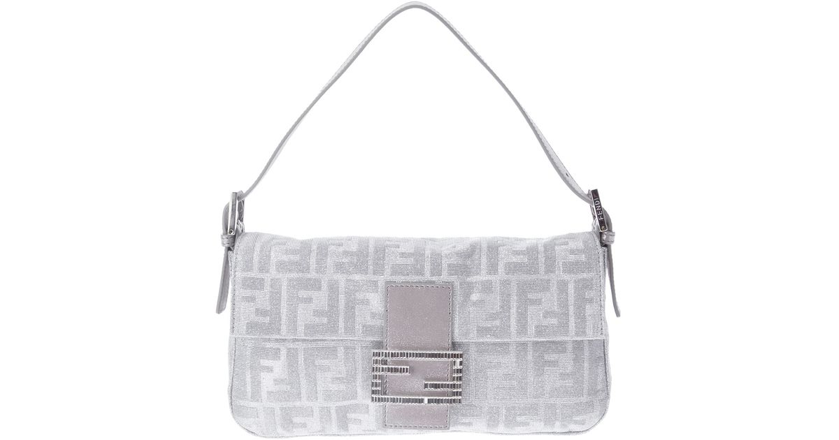 Fendi 'Baguette' Shoulder Bag in Metallic (Gray) - Lyst