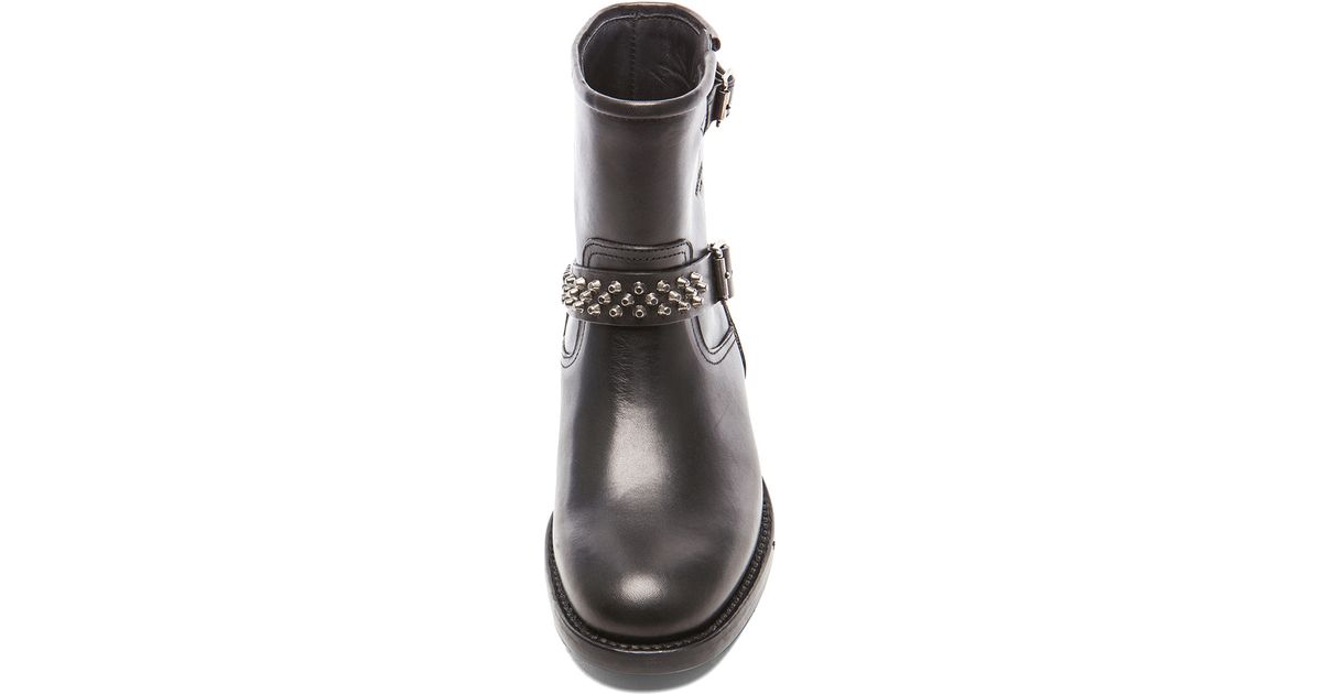 ysl biker boots