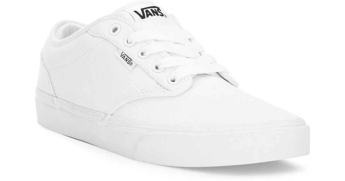 Vans Canvas Atwood Sneakers in White/White (White) for Men | Lyst