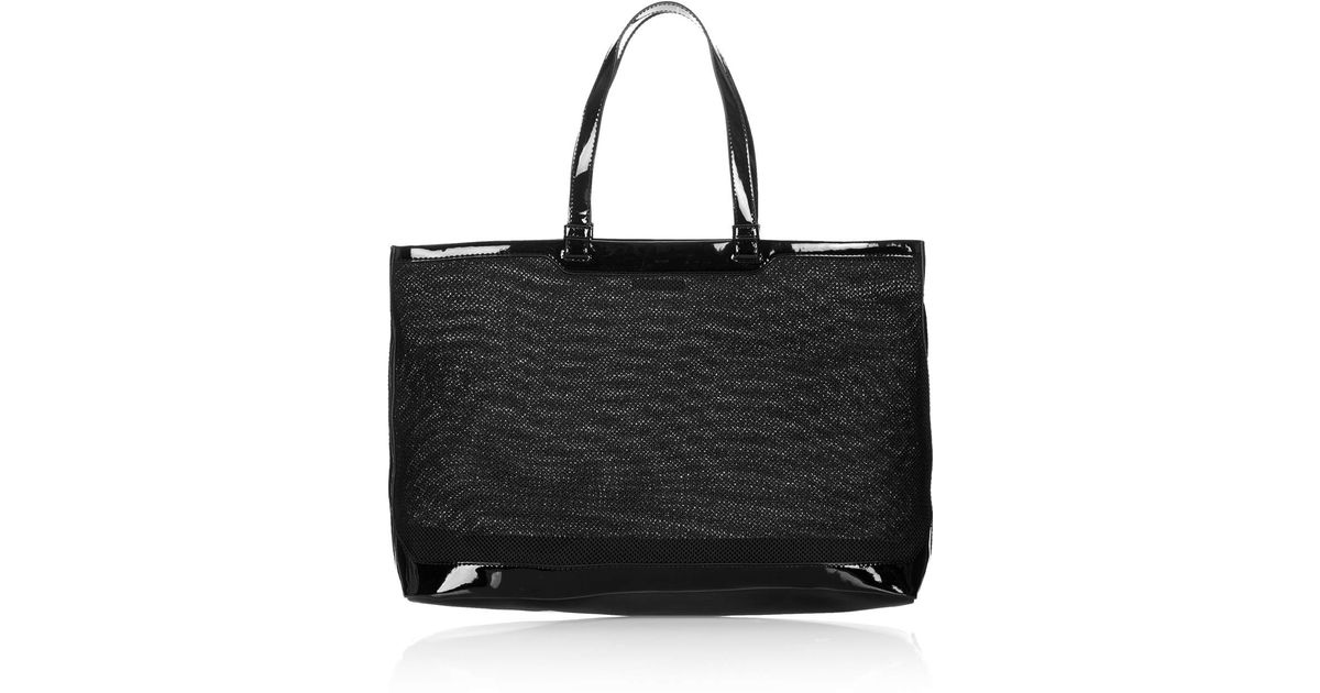 topshop black tote bag