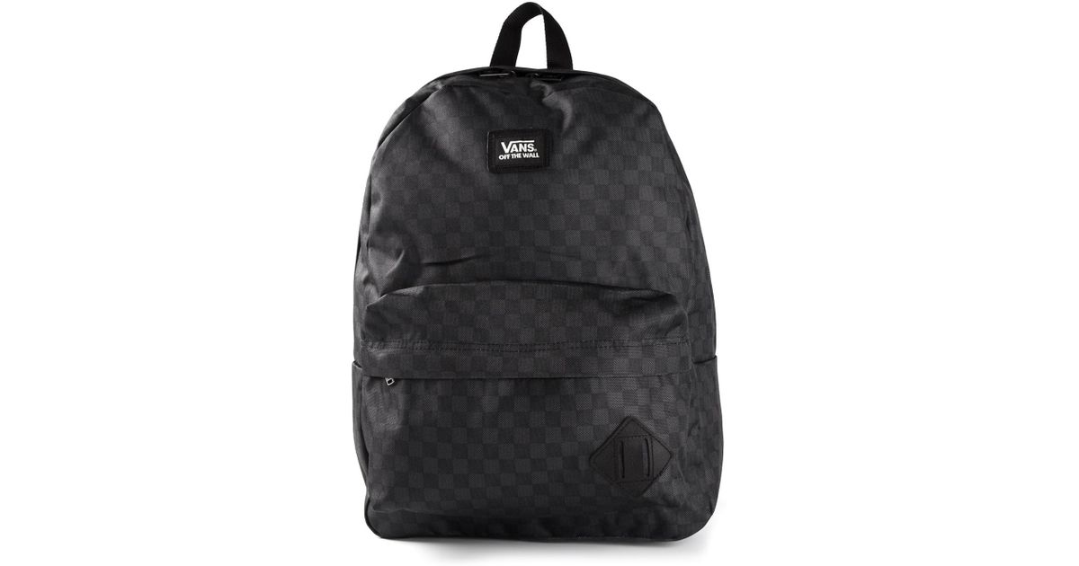 Lyst - Vans Checkered Backpack in Black for Men