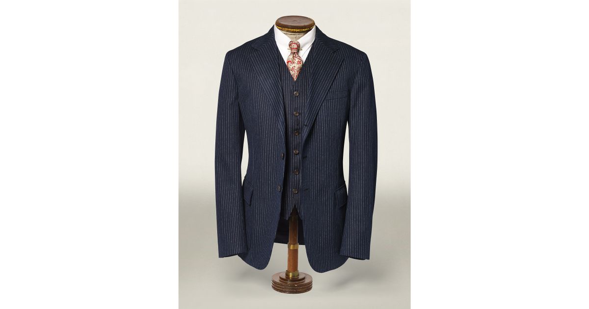 RRL Cotton Herringbone Sport Coat in Blue for Men | Lyst