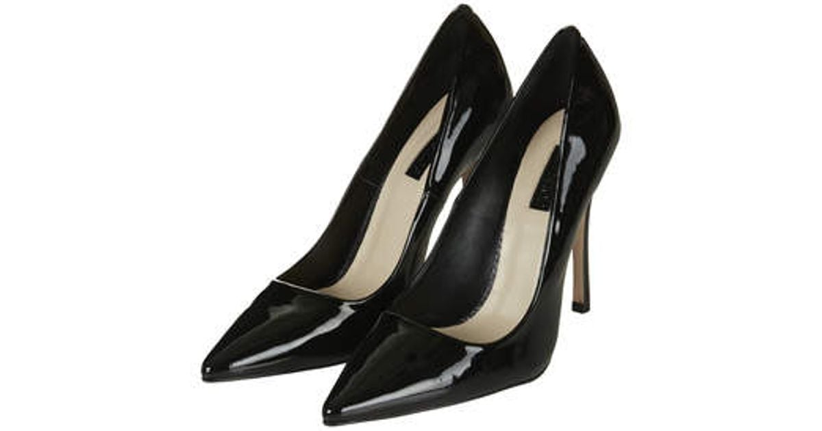 TOPSHOP Gallop Patent Court Shoes in 