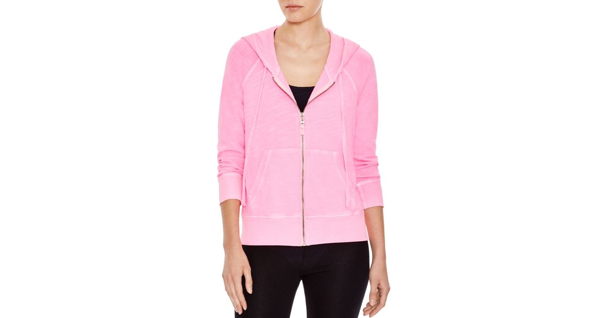 pink hoodie zip up