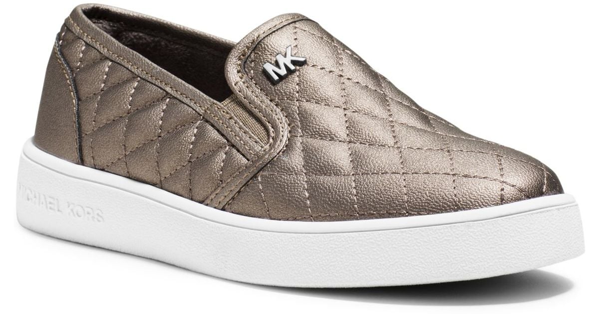 michael kors quilted slip on sneakers