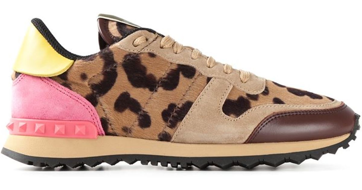 valentino leopard sneakers