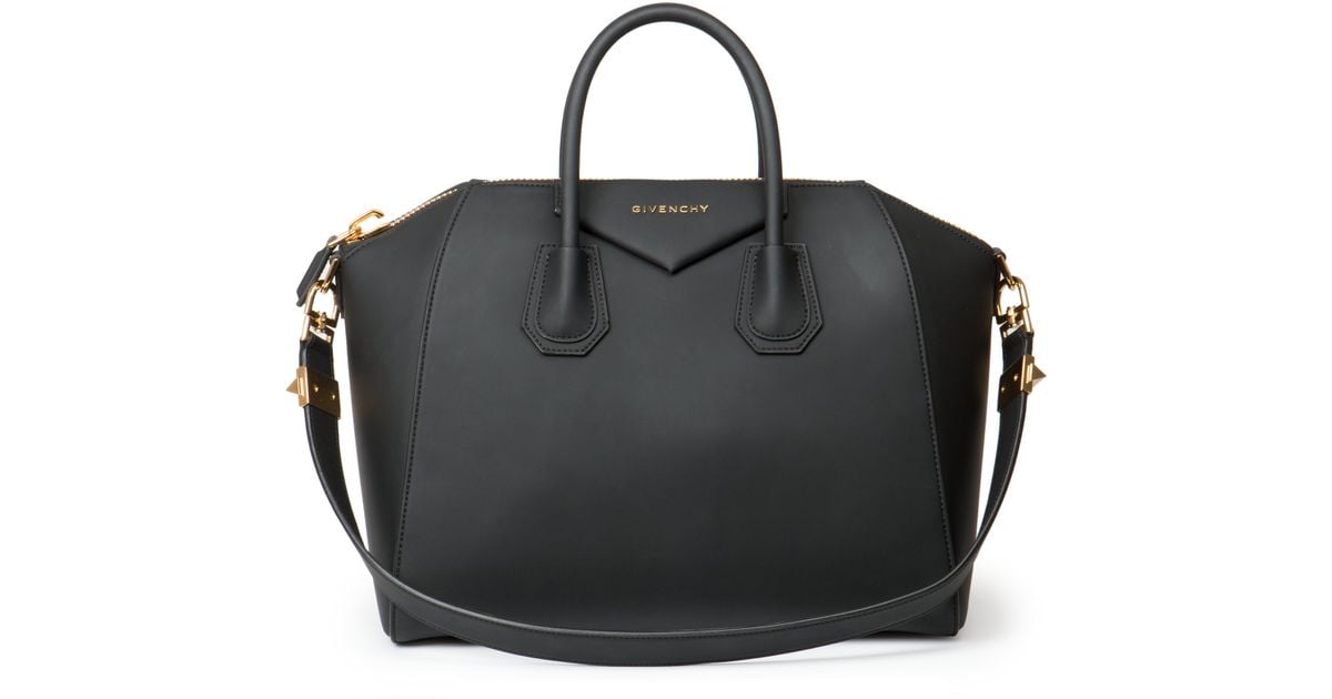 Antigona Medium Leather Tote in Black - Givenchy