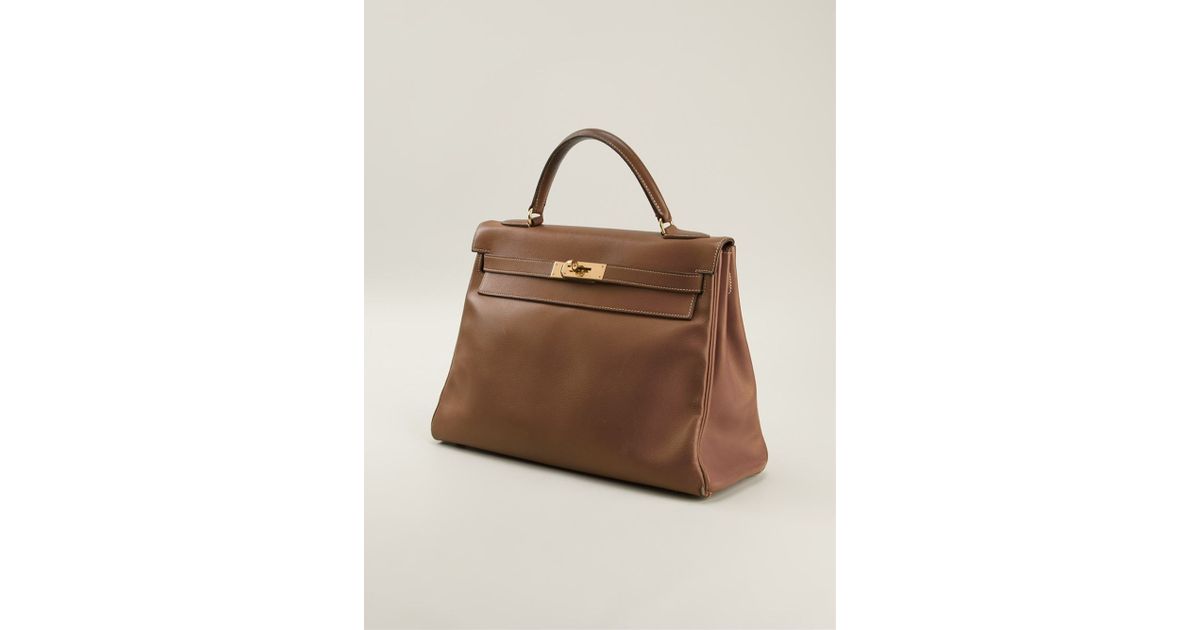Hermès Kelly Bag in Brown | Lyst