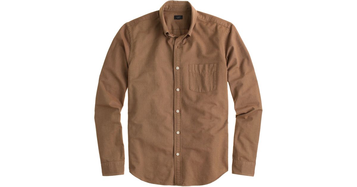brown oxford shirt