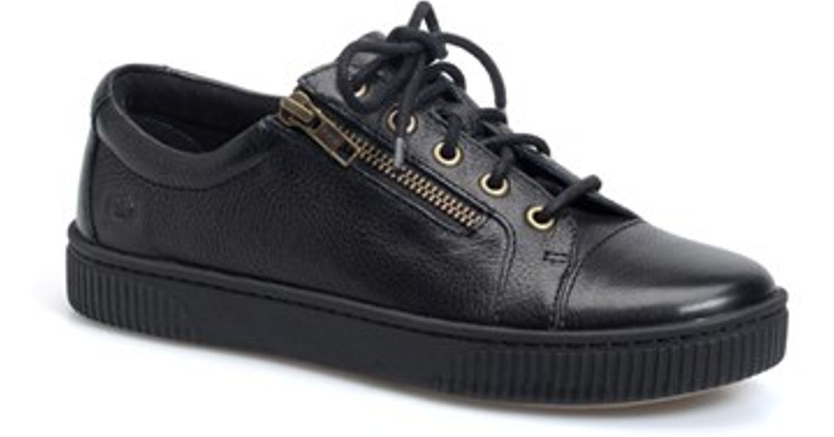 Born Leather �tamara� Sneaker in Black Leather (Black) Lyst Born Leather �tamara� Sneaker in Black Leather (Black) Lyst