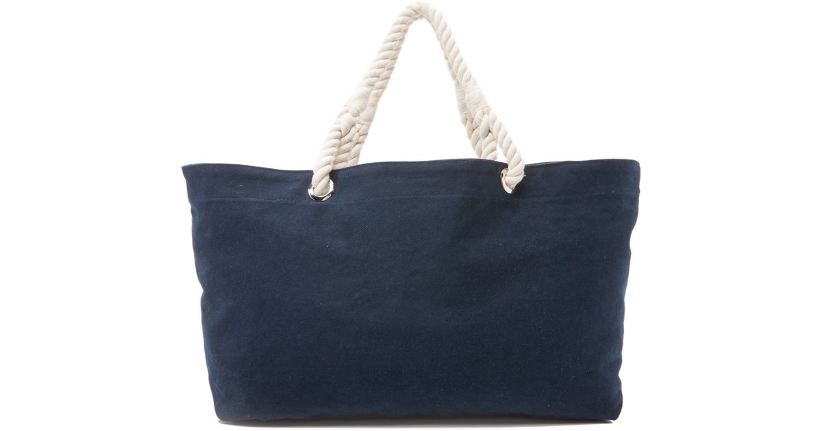 navy blue beach bag