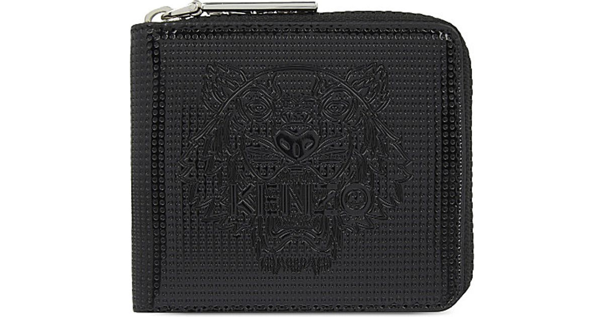 kenzo tiger zip wallet