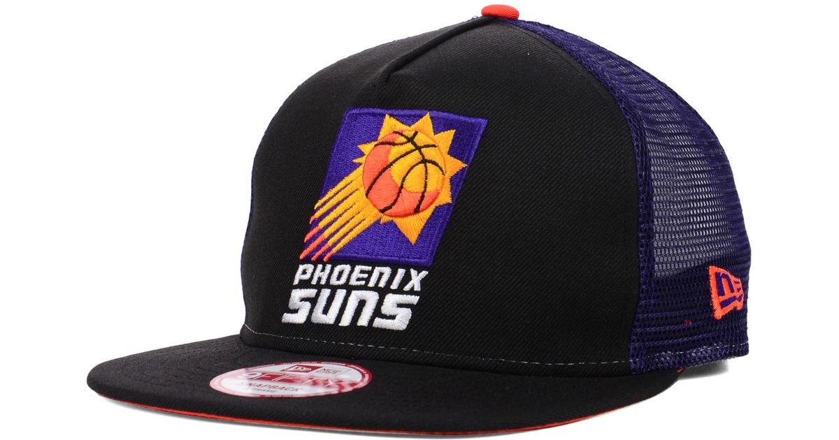 KTZ Phoenix Suns Basic Trucker 9fifty Snapback Cap in Black for Men | Lyst
