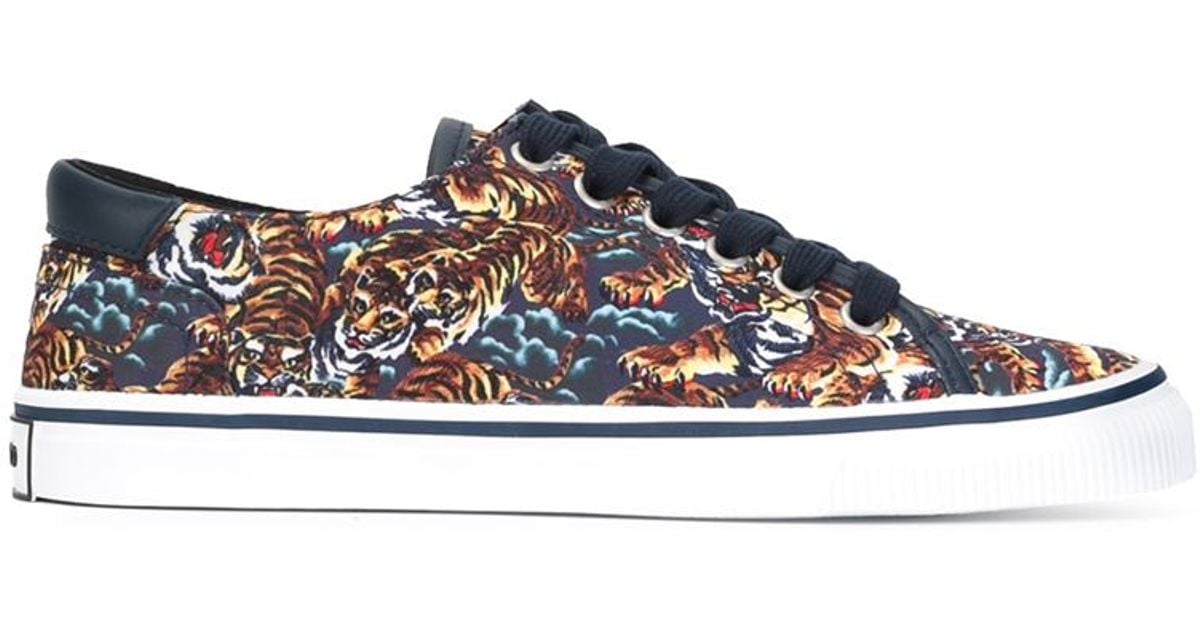 KENZO Cotton 'flying Tiger' Sneakers in 