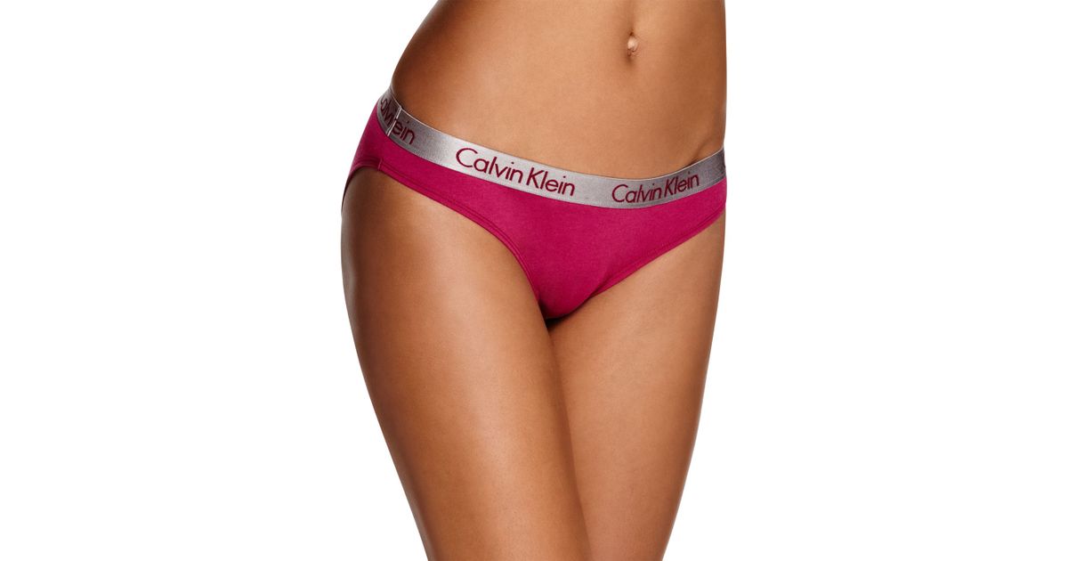 Calvin Klein Bikini - Radiant Cotton #qd3540 in Pink - Lyst