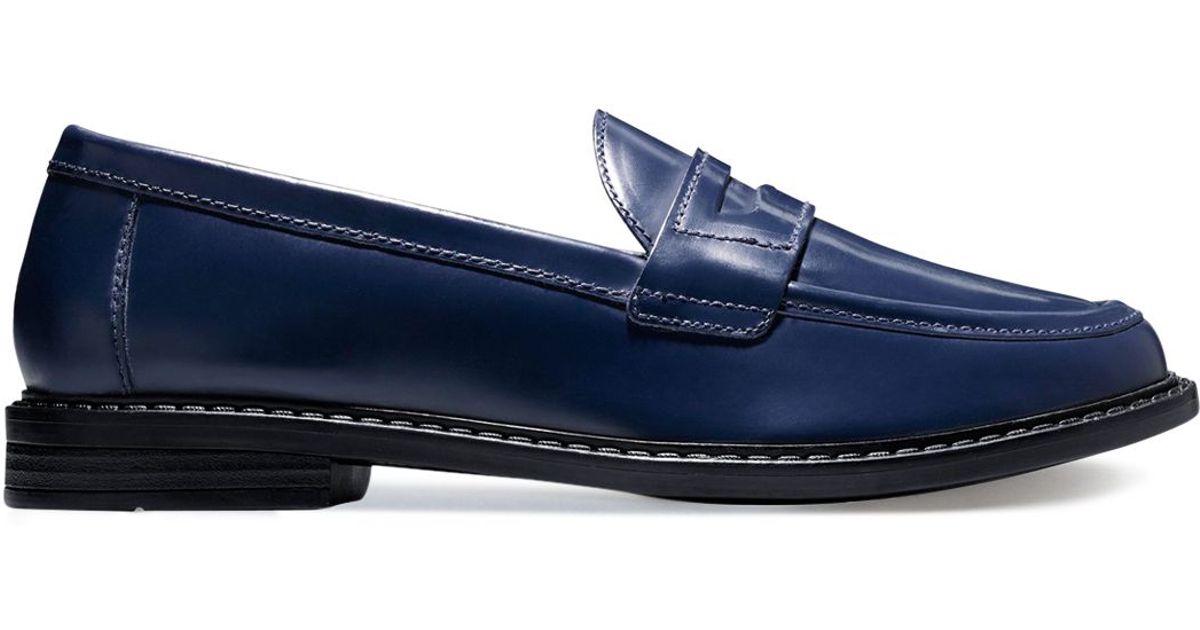 cole haan loafers blue