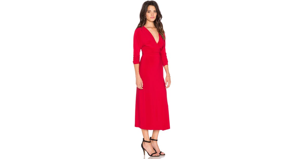 norma kamali wrap dress